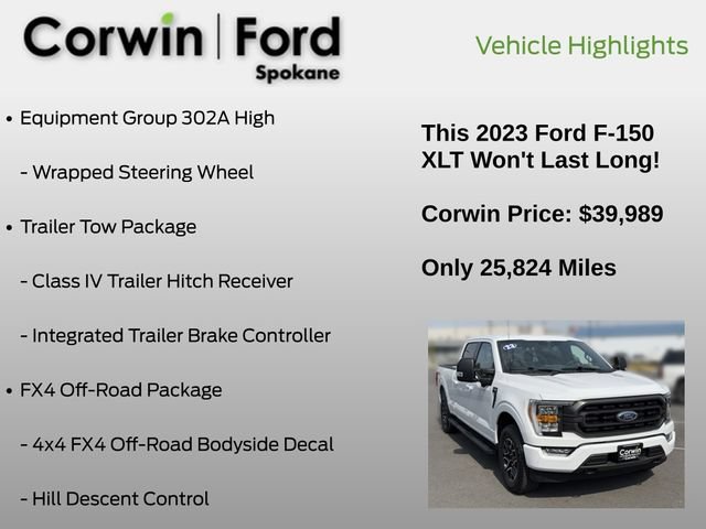 Certified 2023 Ford F150 XLT w/ Equipment Group 302A High AWD/4WD image 19