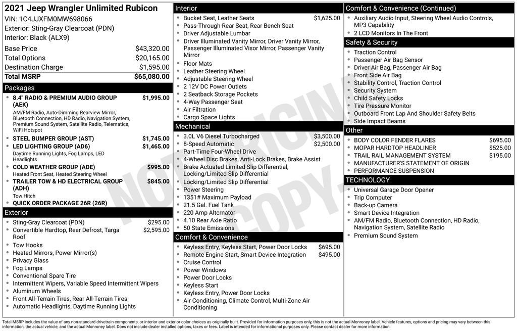 Used 2021 Jeep Wrangler Unlimited Rubicon image 36