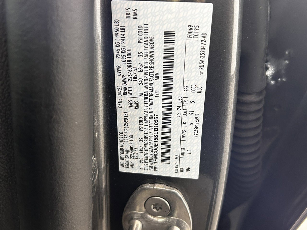 Certified 2025 Ford Escape SE FWD image 23