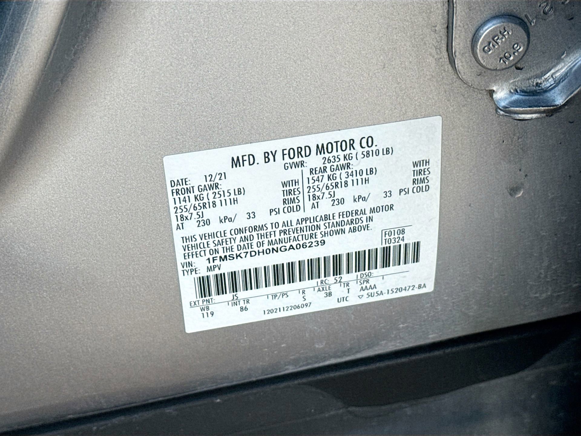 Certified 2022 Ford Explorer XLT image 30