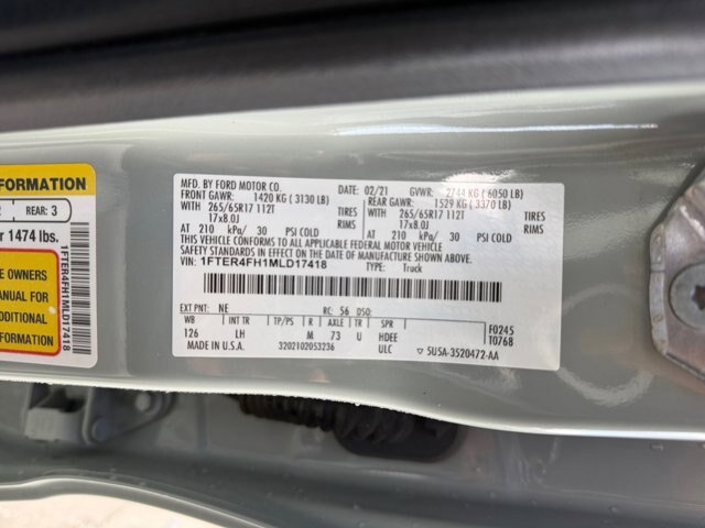 Certified 2021 Ford Ranger XLT w/ Equipment Group 302A High AWD/4WD image 27
