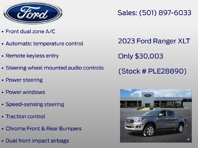 Certified 2023 Ford Ranger XLT w/ Equipment Group 301A Mid RWD image 26