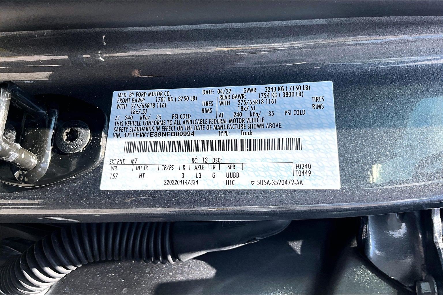 Certified 2022 Ford F150 Lariat w/ Equipment Group 502A High AWD/4WD image 35