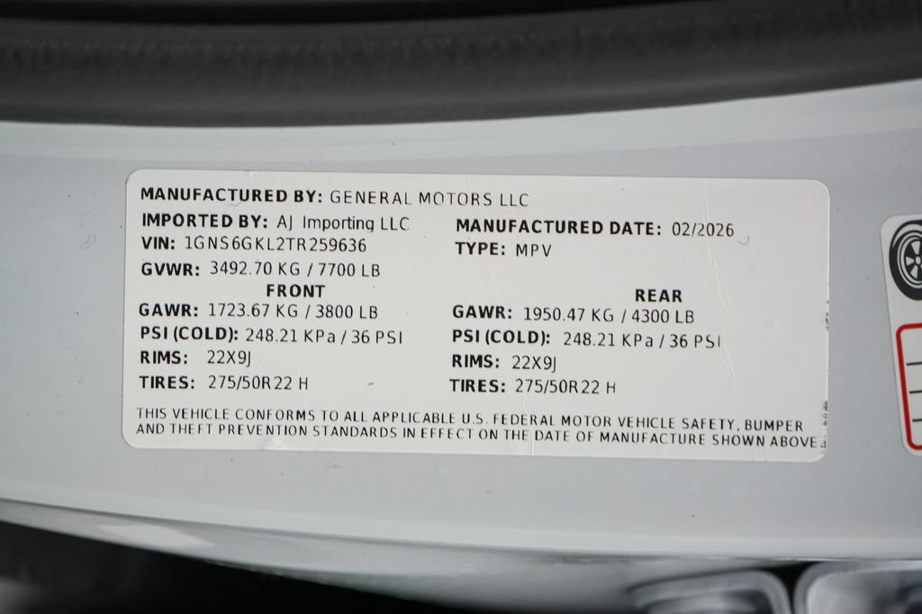 Used 2026 Chevrolet Suburban High Country w/ Sun And Tow Package AWD/4WD image 35