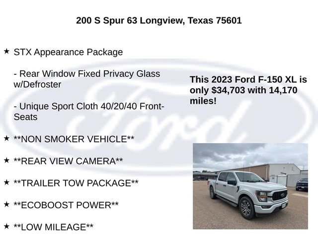 Certified 2023 Ford F150 XL w/ STX Appearance Package RWD image 10