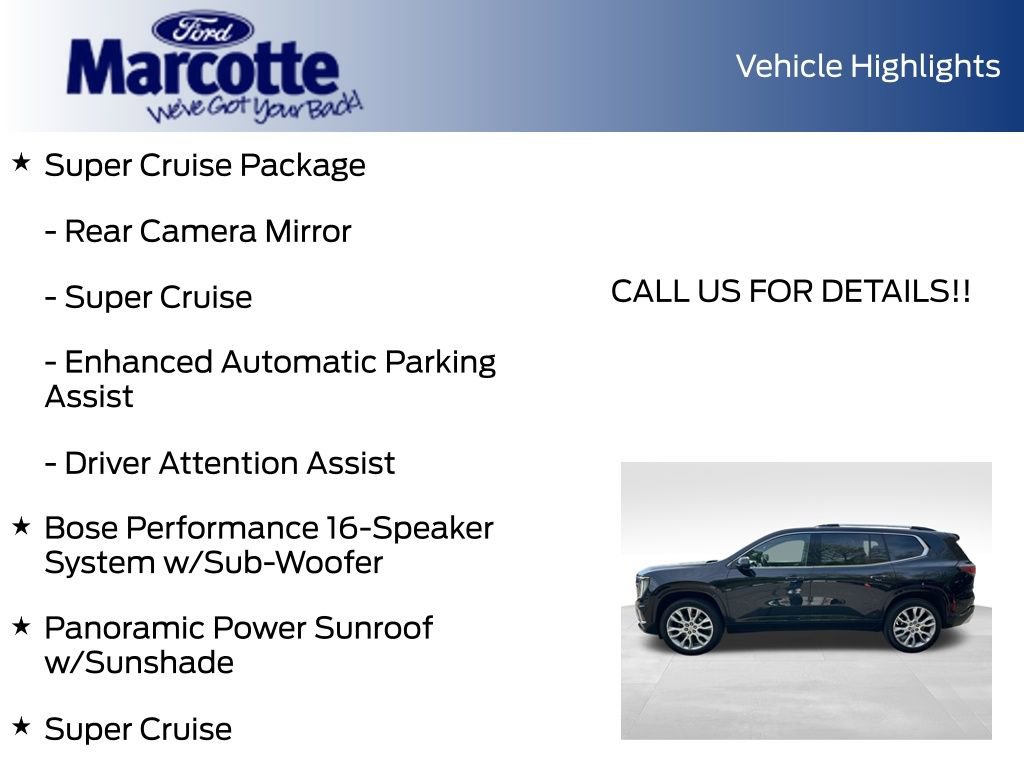 Used 2024 GMC Acadia Denali w/ Super Cruise Package AWD/4WD image 15