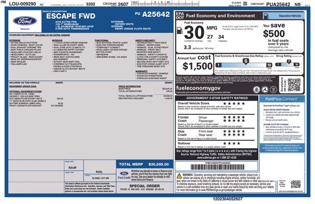 Certified 2023 Ford Escape Active FWD image 17