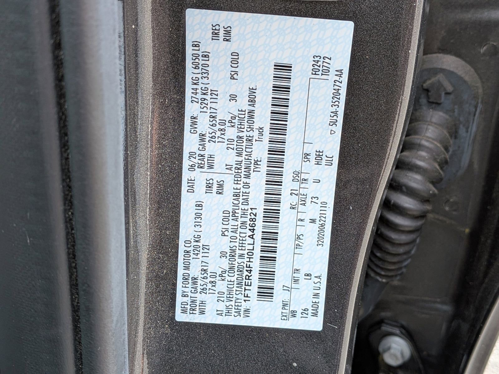 Certified 2020 Ford Ranger XLT w/ Equipment Group 301A Mid image 14