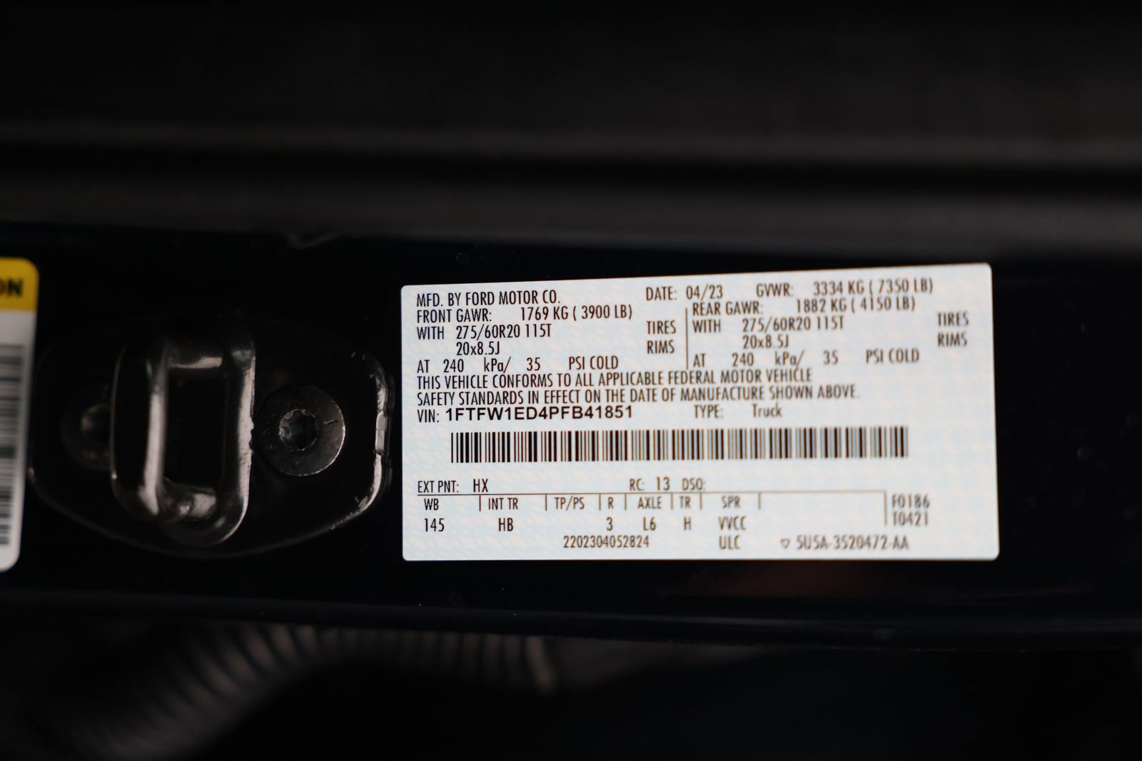 Certified 2023 Ford F150 Lariat w/ Equipment Group 502A High image 44