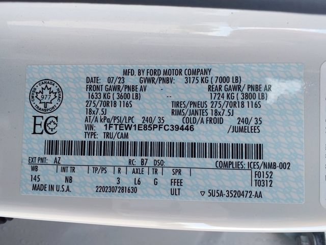 Certified 2023 Ford F150 Tremor w/ Equipment Group 402A High AWD/4WD image 26