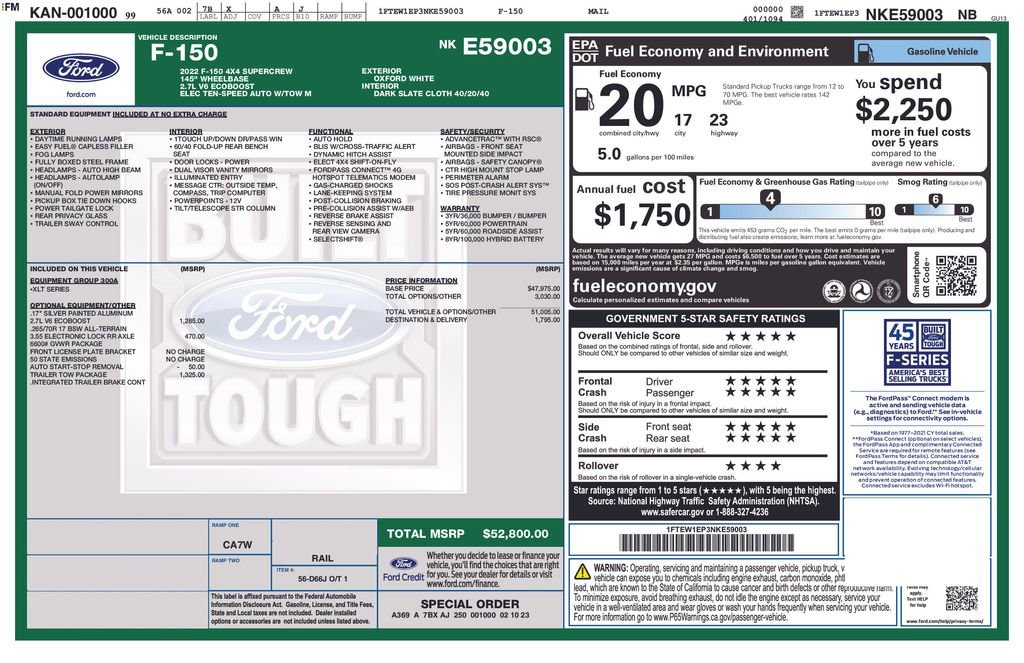 Certified 2022 Ford F150 XLT w/ Trailer Tow Package AWD/4WD image 3