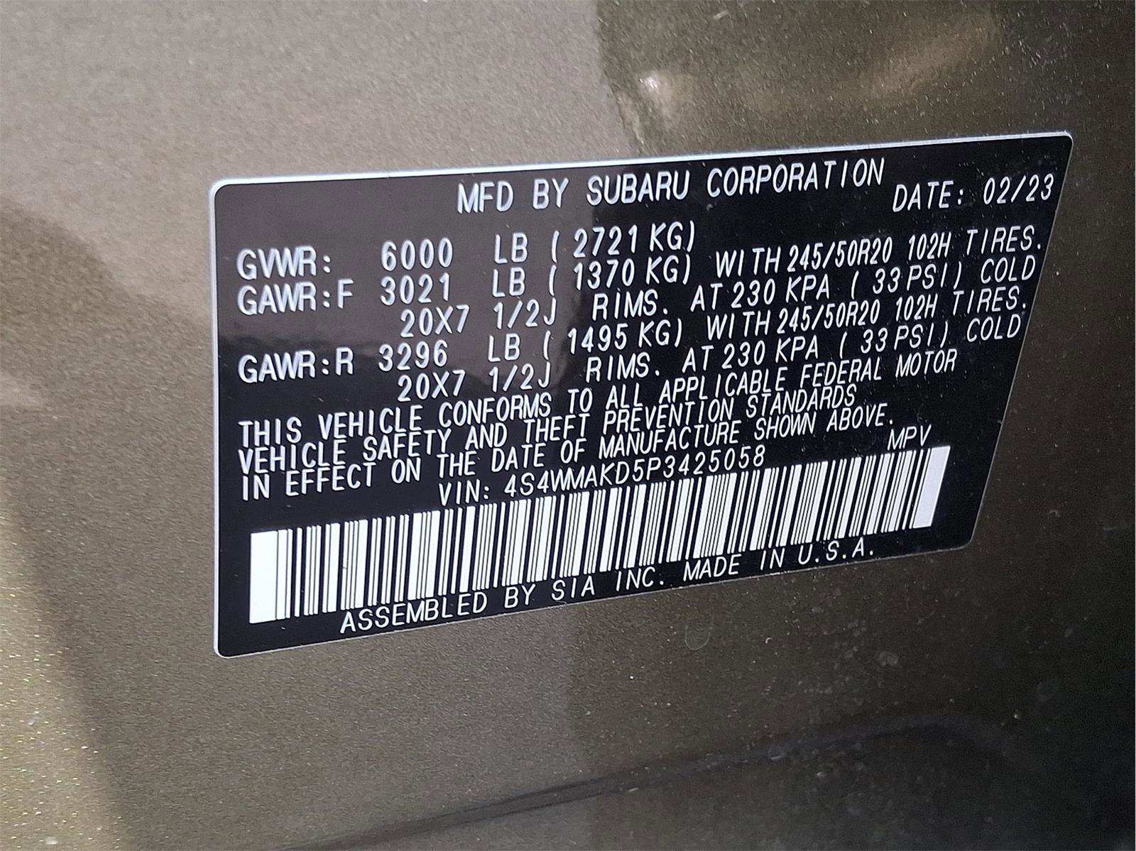 Used 2023 Subaru Ascent Onyx Edition Limited AWD/4WD image 25