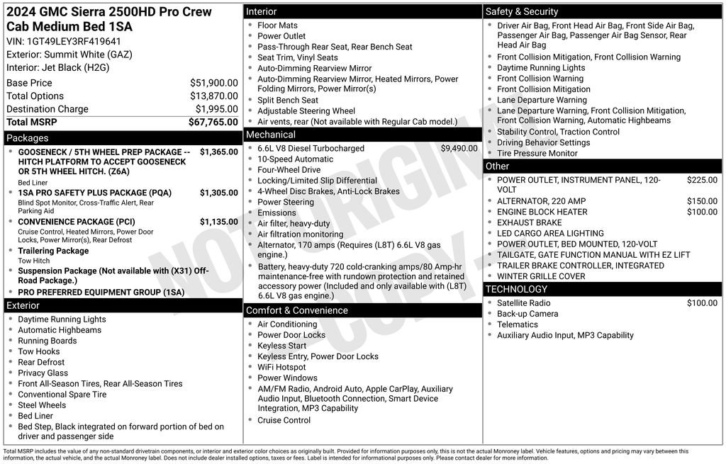Used 2024 GMC Sierra 2500 Pro AWD/4WD image 7