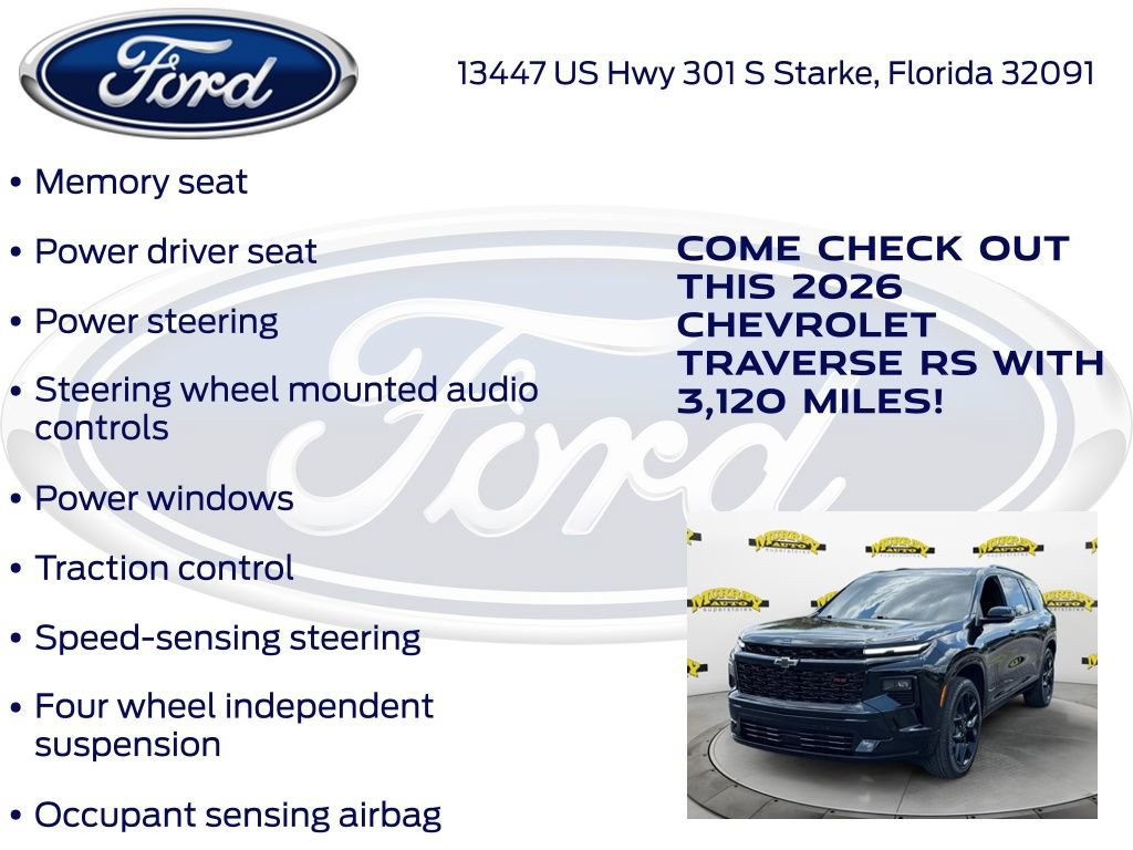 Used 2026 Chevrolet Traverse RS FWD image 30