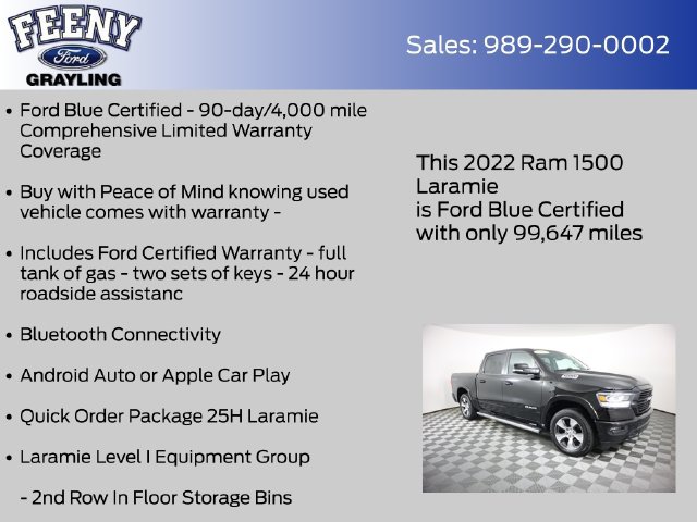 Used 2022 RAM 1500 Laramie w/ Sport Appearance Package AWD/4WD image 5