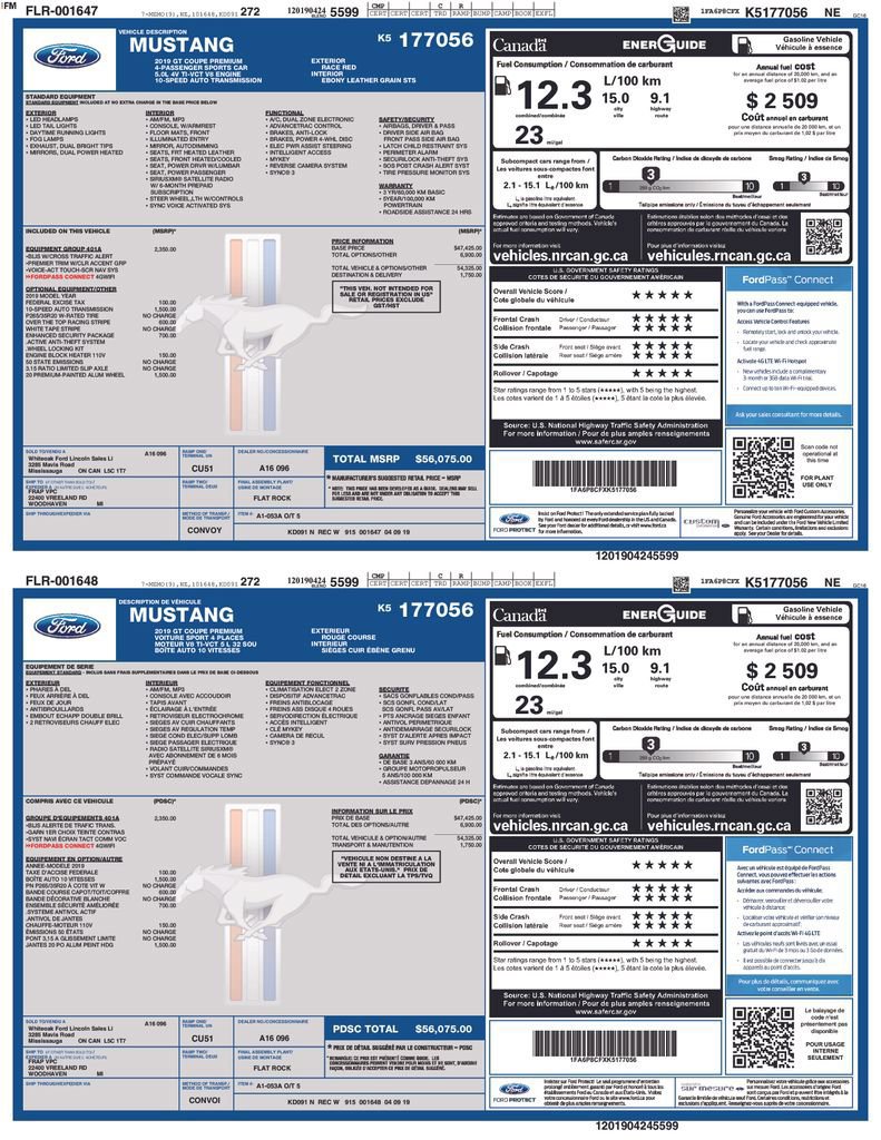 Certified 2019 Ford Mustang GT Premium w/ Equipment Group 401A image 30