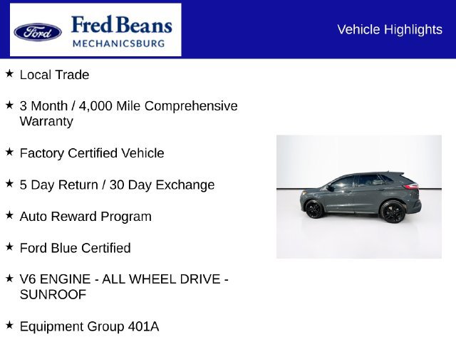 Certified 2021 Ford Edge ST w/ Equipment Group 401A AWD/4WD image 7