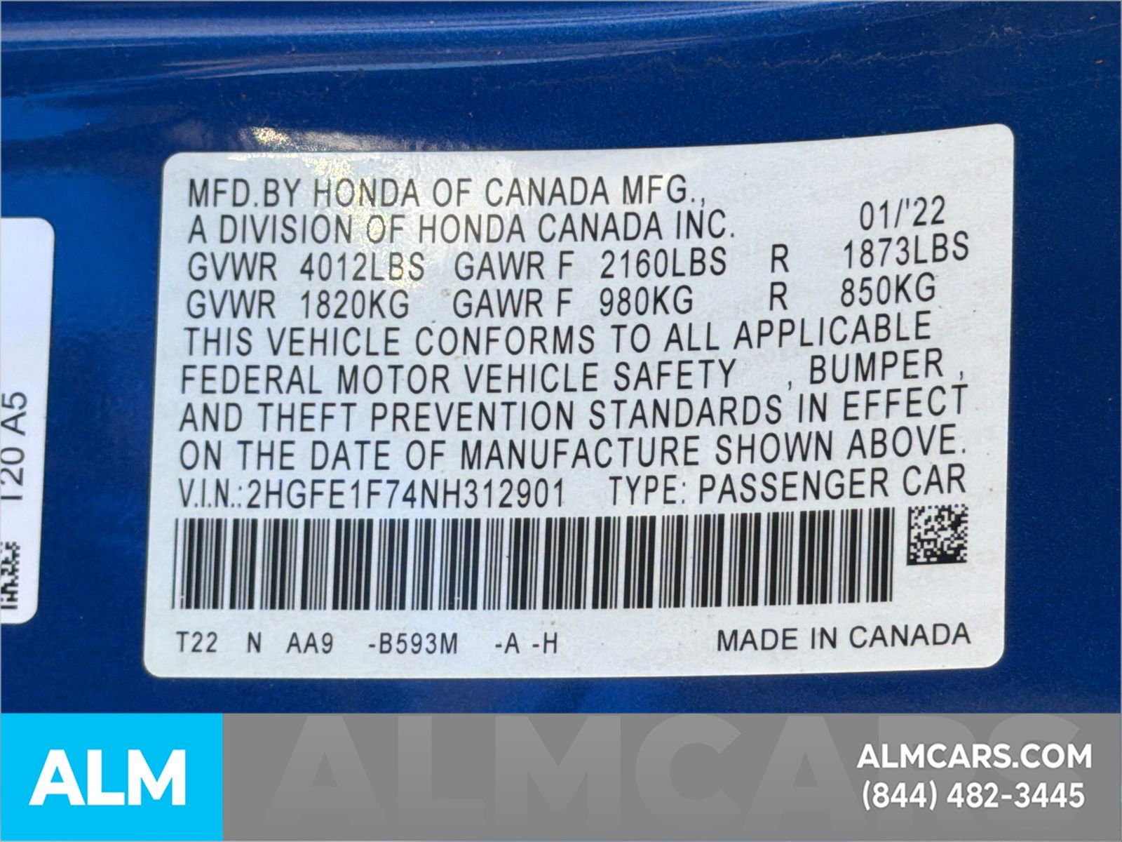 Used 2022 Honda Civic EX image 39