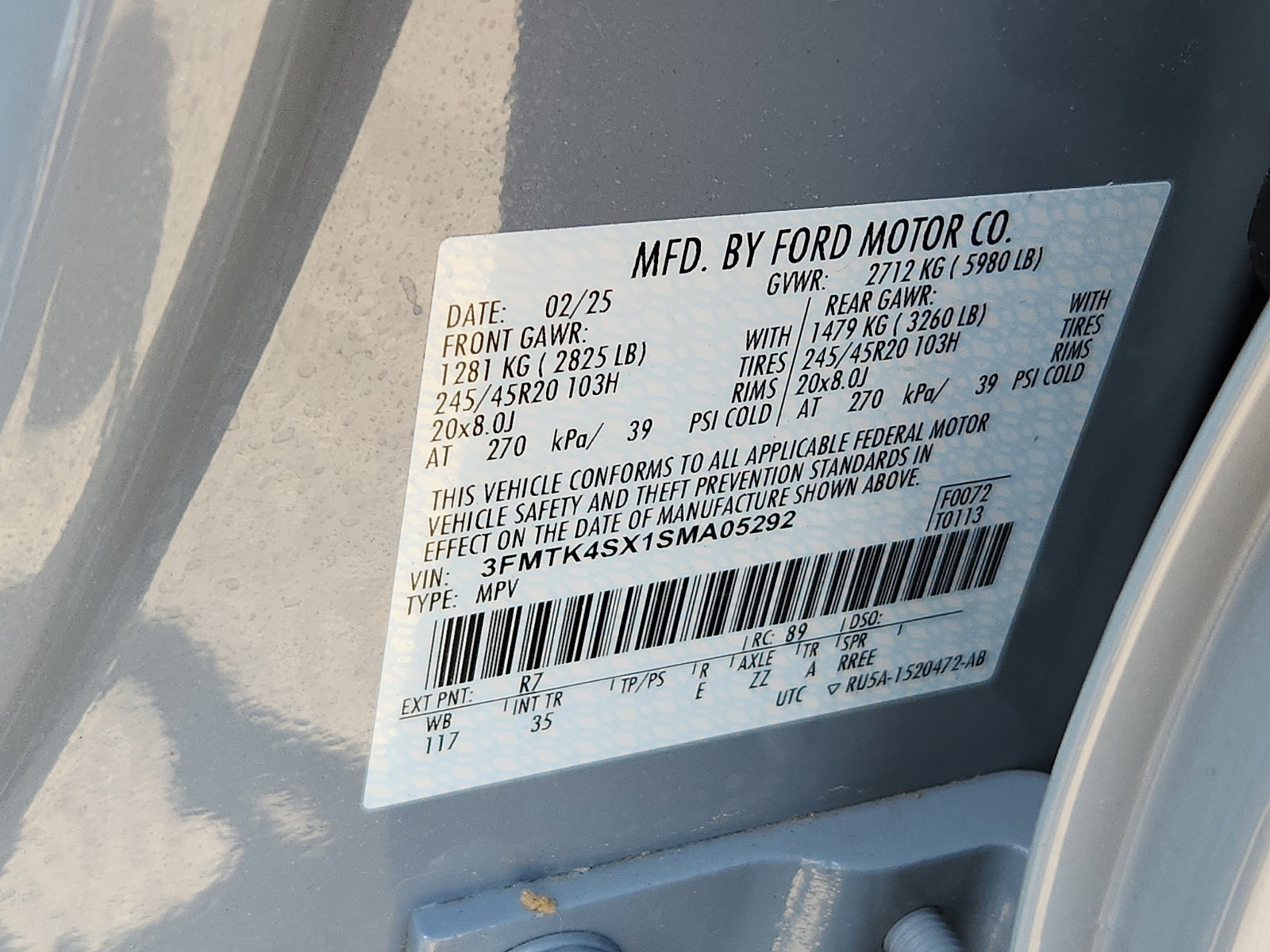 Certified 2025 Ford Mustang Mach-E GT AWD/4WD image 27