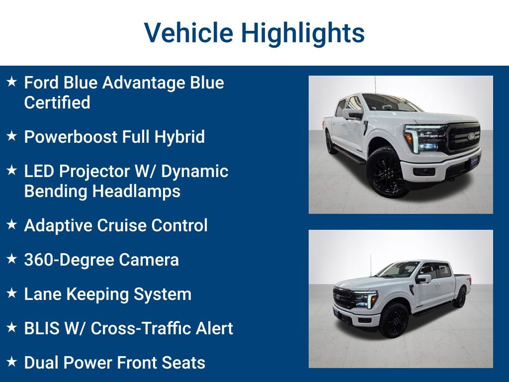 Certified 2025 Ford F150 Lariat w/ Equipment Group 501A Mid AWD/4WD image 3