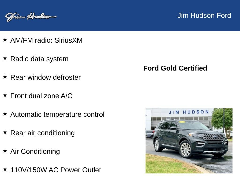Certified 2023 Ford Explorer Limited w/ Limited Technology Package RWD image 13