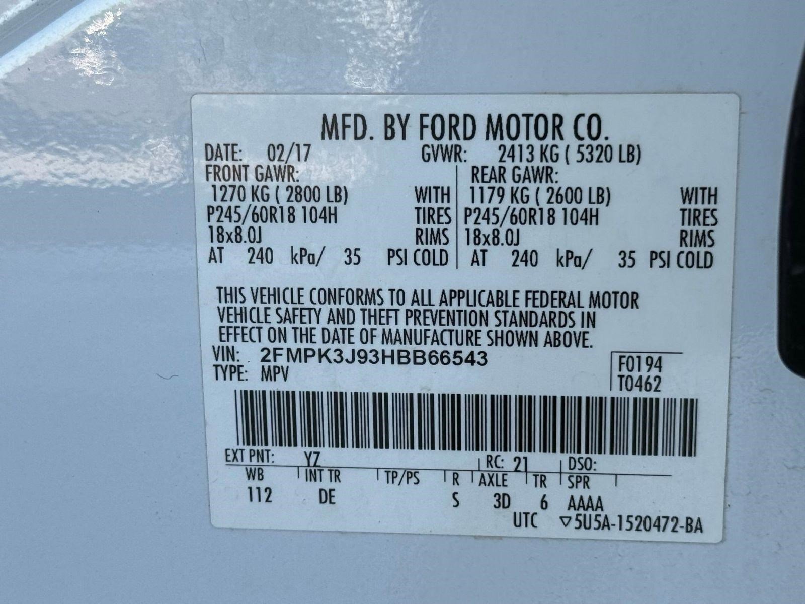 Certified 2017 Ford Edge SEL FWD image 22