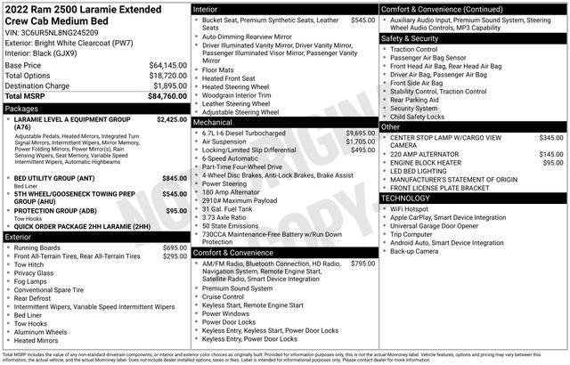 Used 2022 RAM 2500 Laramie image 37