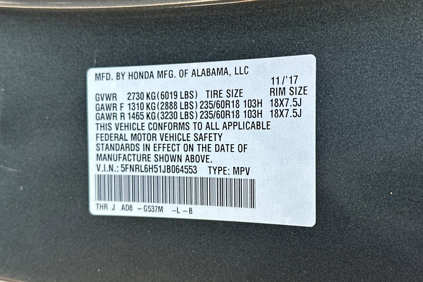 Used 2018 Honda Odyssey EX image 30
