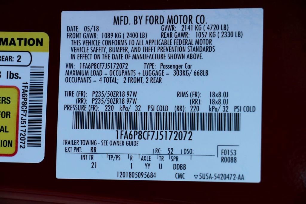 Certified 2018 Ford Mustang GT RWD image 31