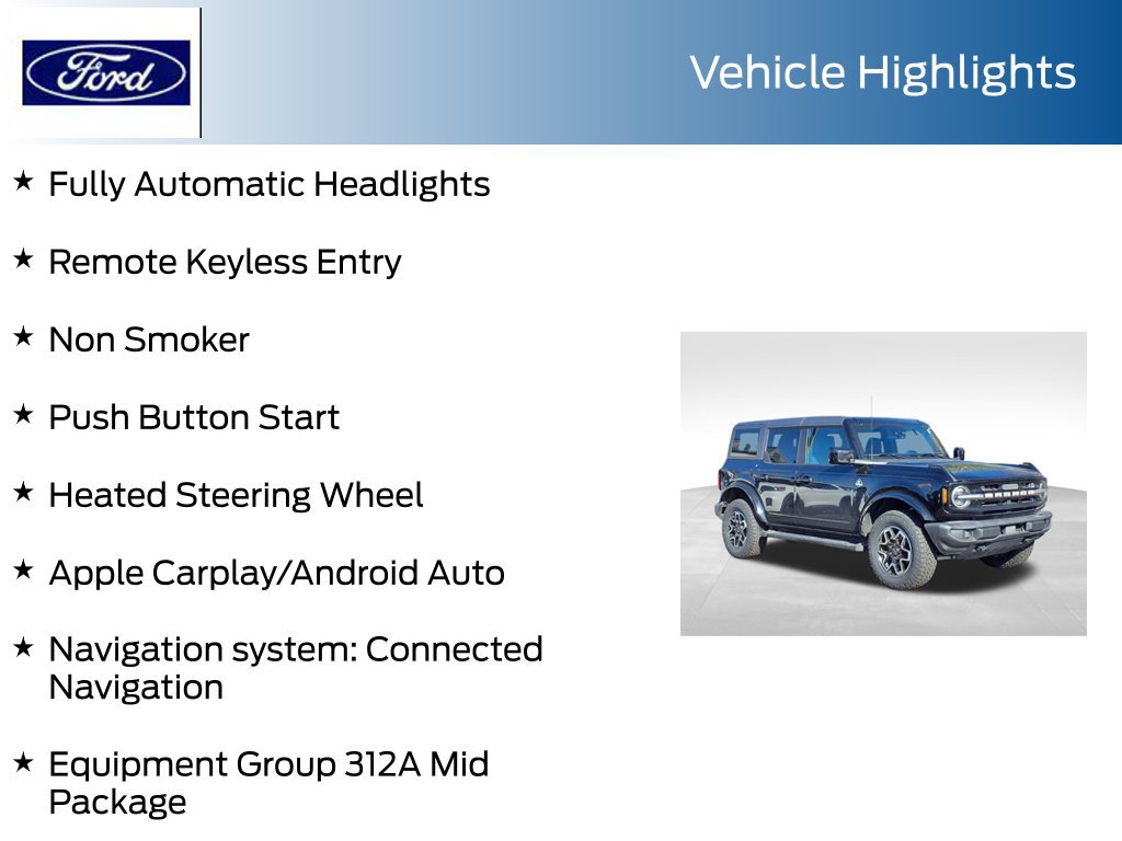 Certified 2024 Ford Bronco Outer Banks AWD/4WD image 13
