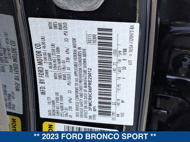 Certified 2023 Ford Bronco Sport Outer Banks w/ Tech Package image 22