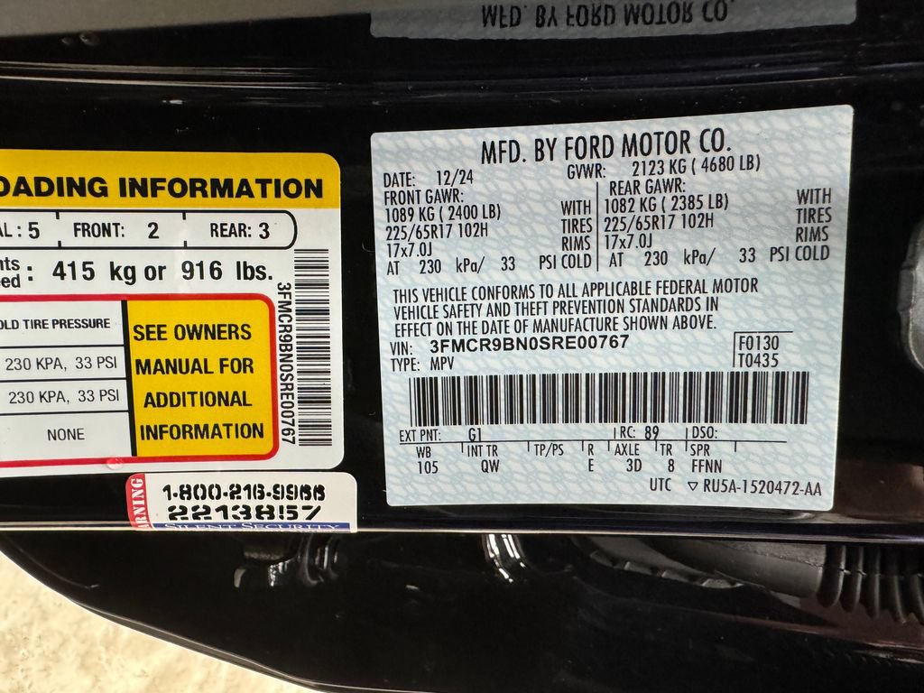 Certified 2025 Ford Bronco Sport Big Bend w/ Convenience Package AWD/4WD image 32