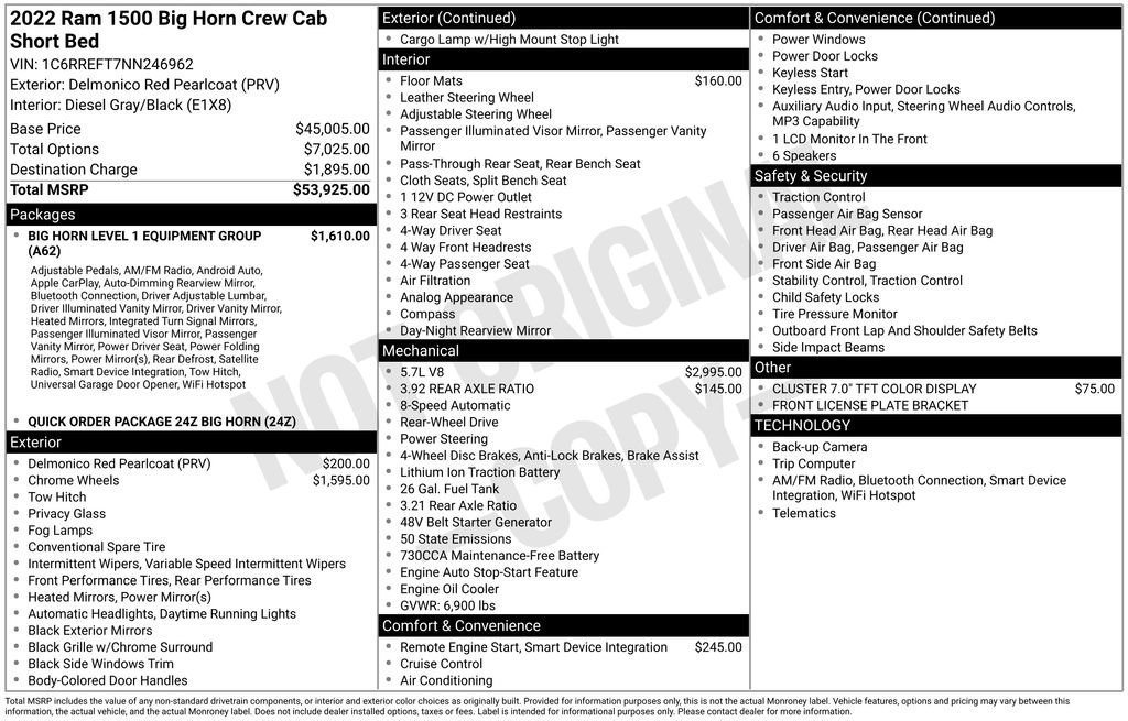 Used 2022 RAM 1500 Big Horn RWD image 3