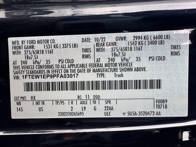 Certified 2023 Ford F150 XLT w/ Equipment Group 302A High image 31