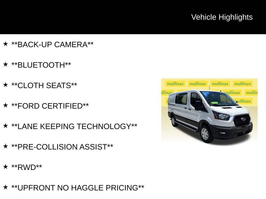 Certified 2025 Ford Transit 250 Low Roof w/ Exterior Upgrade Package RWD image 13