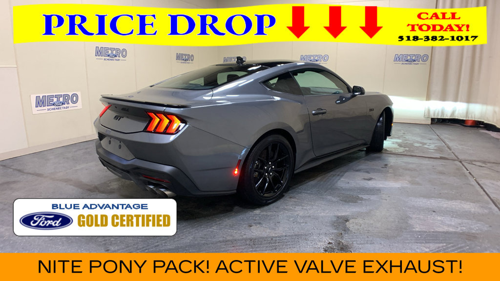 Certified 2025 Ford Mustang GT Premium w/ Mustang Nite Pony Package RWD image 3
