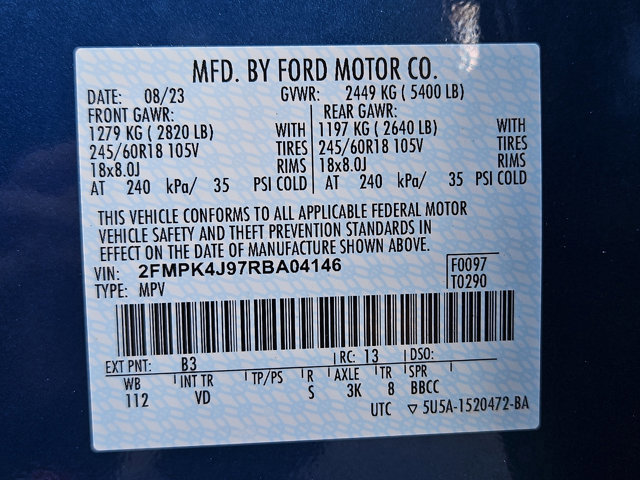 Certified 2024 Ford Edge SEL w/ Convenience Package image 32