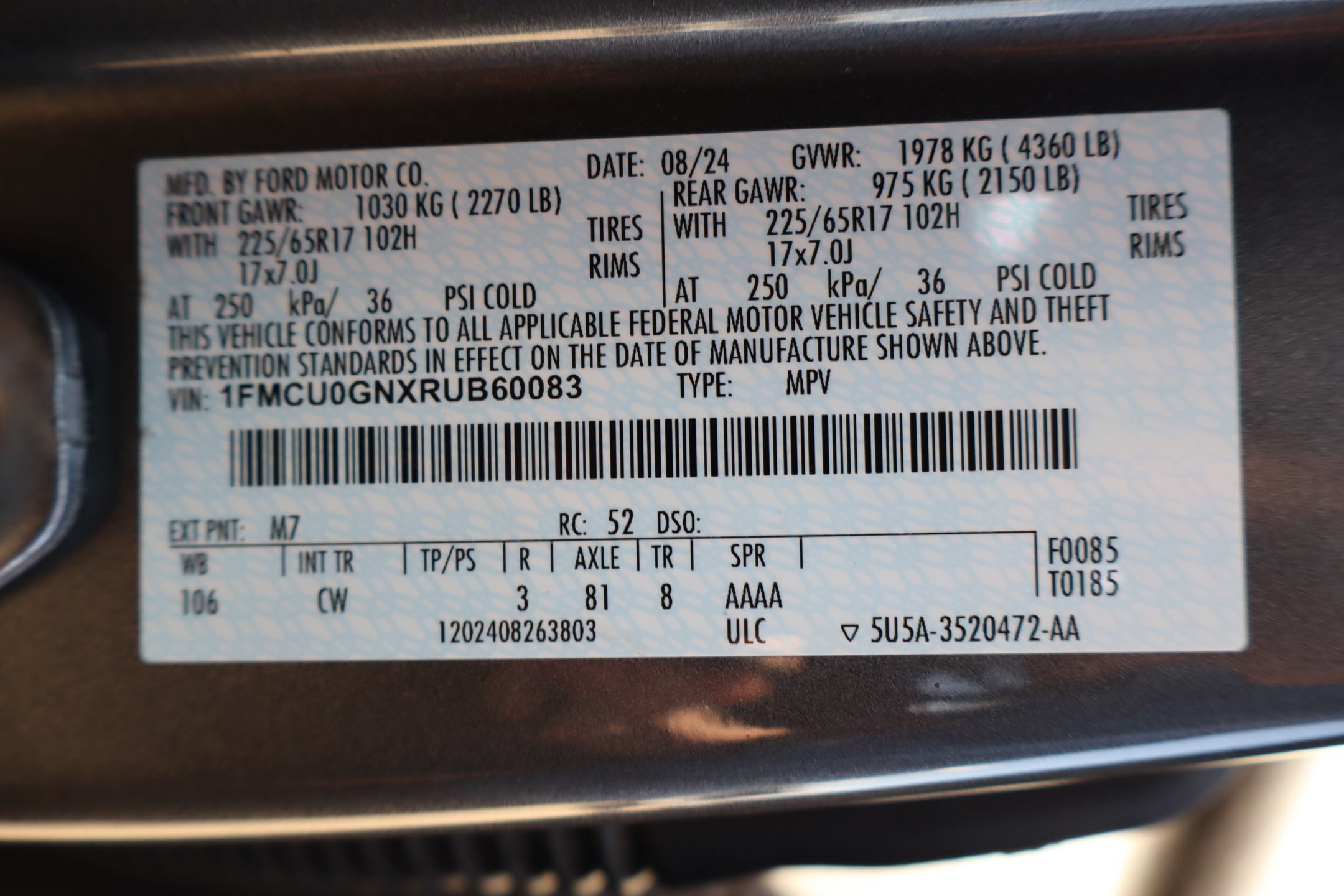 Certified 2024 Ford Escape Active FWD image 30