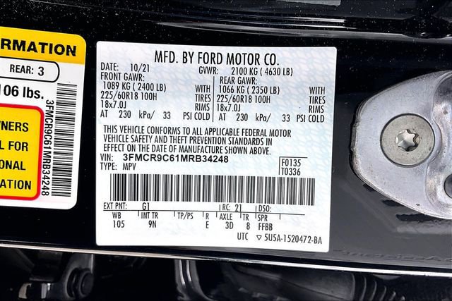 Certified 2021 Ford Bronco Sport Outer Banks image 15