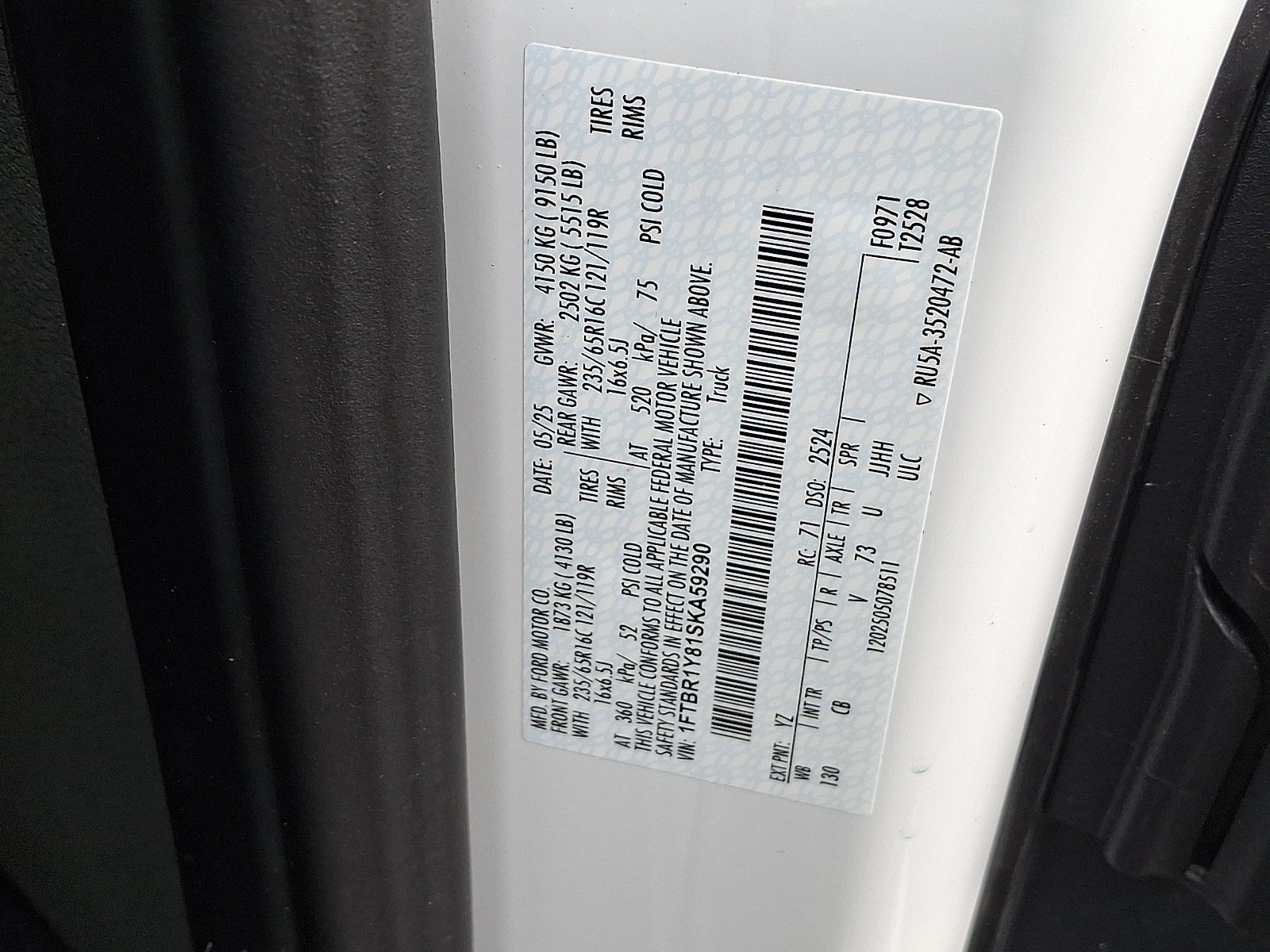 Certified 2025 Ford Transit 250 Low Roof w/ Exterior Upgrade Package RWD image 26