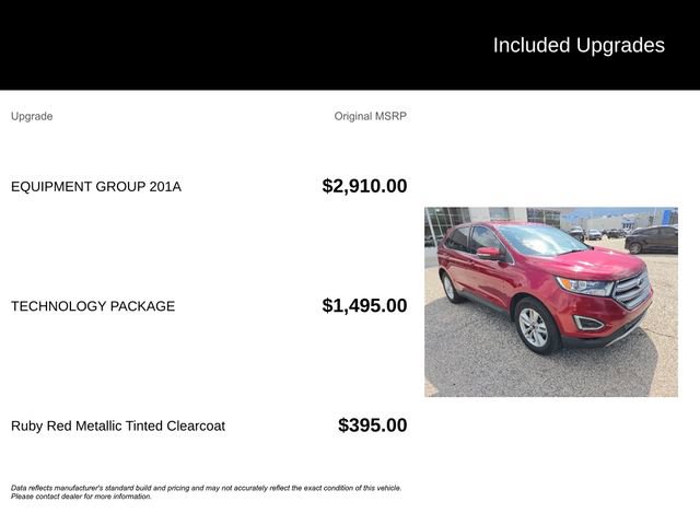 Certified 2017 Ford Edge SEL w/ Equipment Group 201A FWD image 6