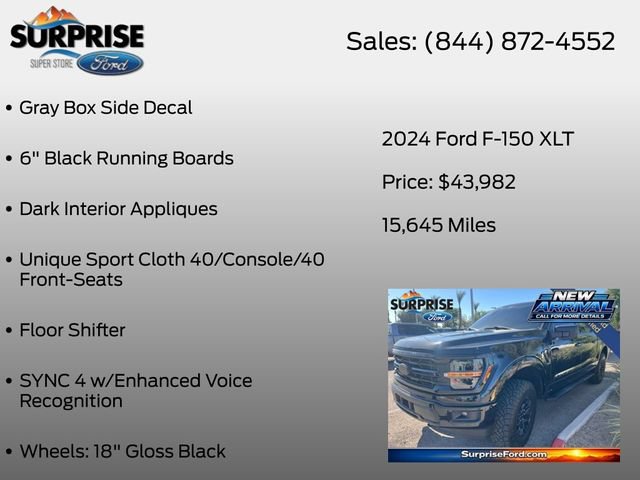 Certified 2024 Ford F150 XLT w/ XLT Black Appearance Package AWD/4WD image 22