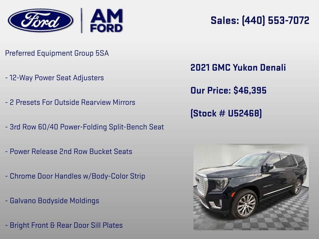 Used 2021 GMC Yukon Denali w/ Denali Premium Package AWD/4WD image 6