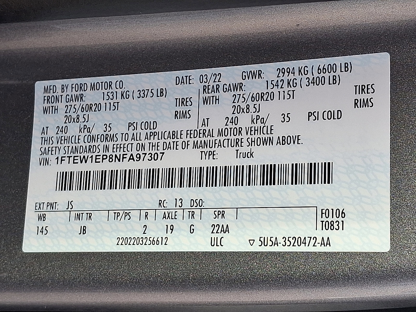 Certified 2022 Ford F150 XL w/ STX Black Appearance Package image 26