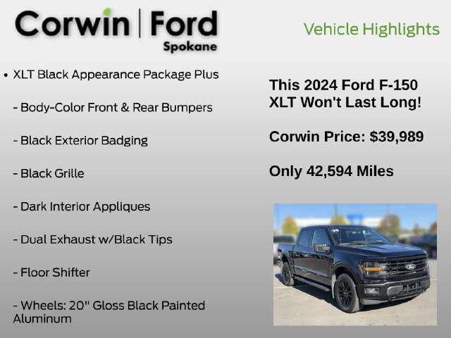 Certified 2024 Ford F150 XLT w/ Equipment Group 302A MID AWD/4WD image 7