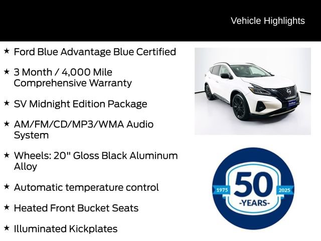 Used 2023 Nissan Murano SV w/ SV Midnight Edition Package AWD/4WD image 6