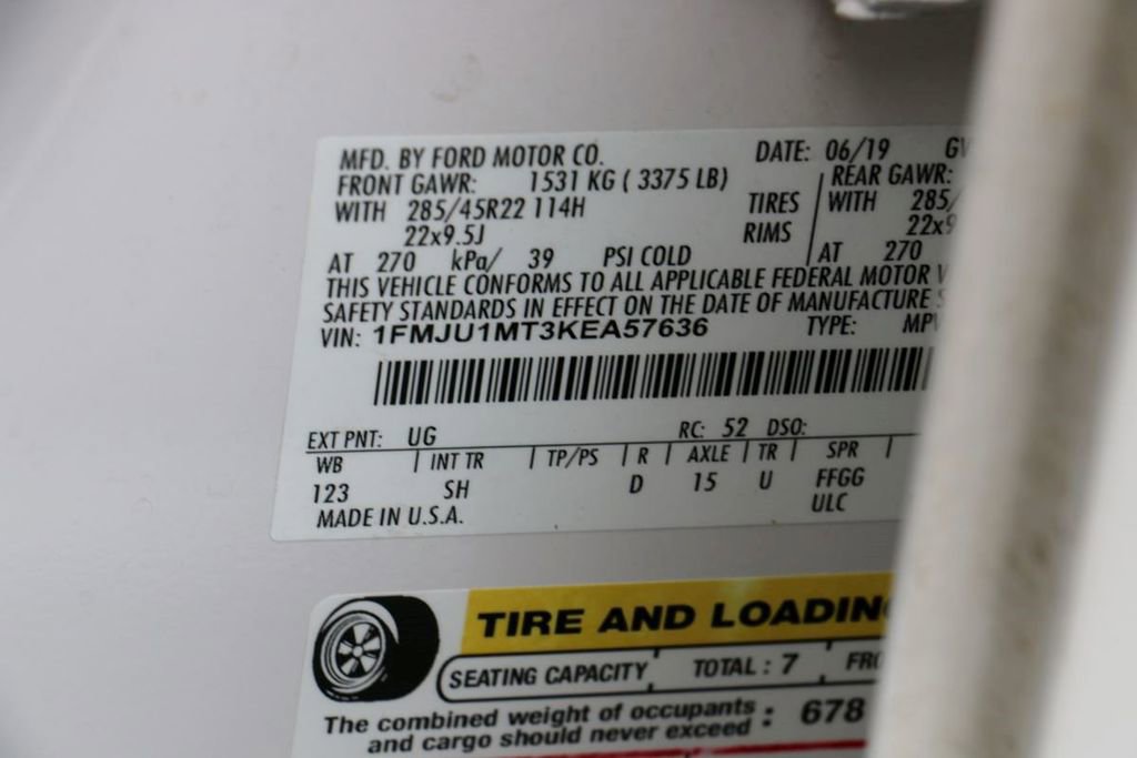 Certified 2019 Ford Expedition Platinum AWD/4WD image 39