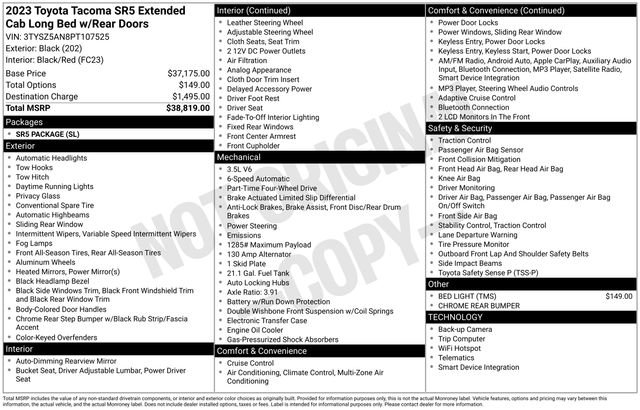 Used 2023 Toyota Tacoma SR5 AWD/4WD image 10