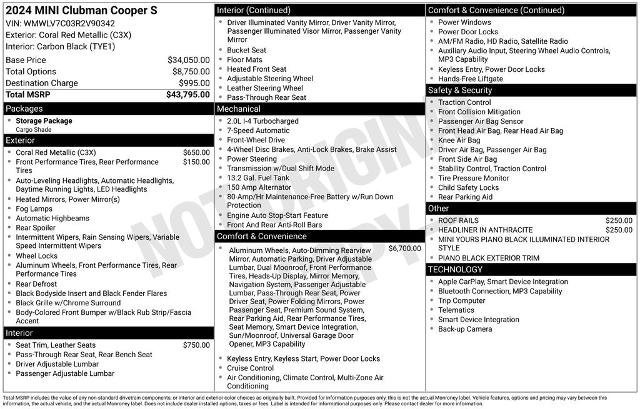 Used 2024 MINI Cooper Clubman S image 8
