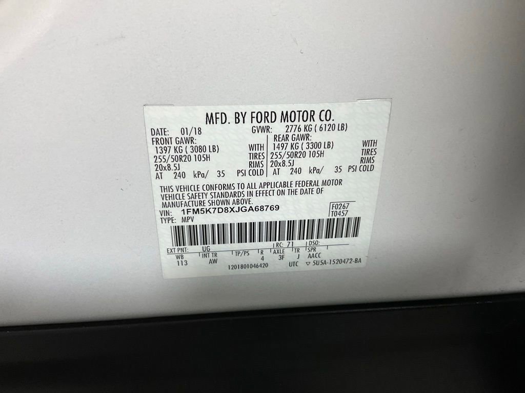 Certified 2018 Ford Explorer XLT w/ Equipment Group 202A image 27